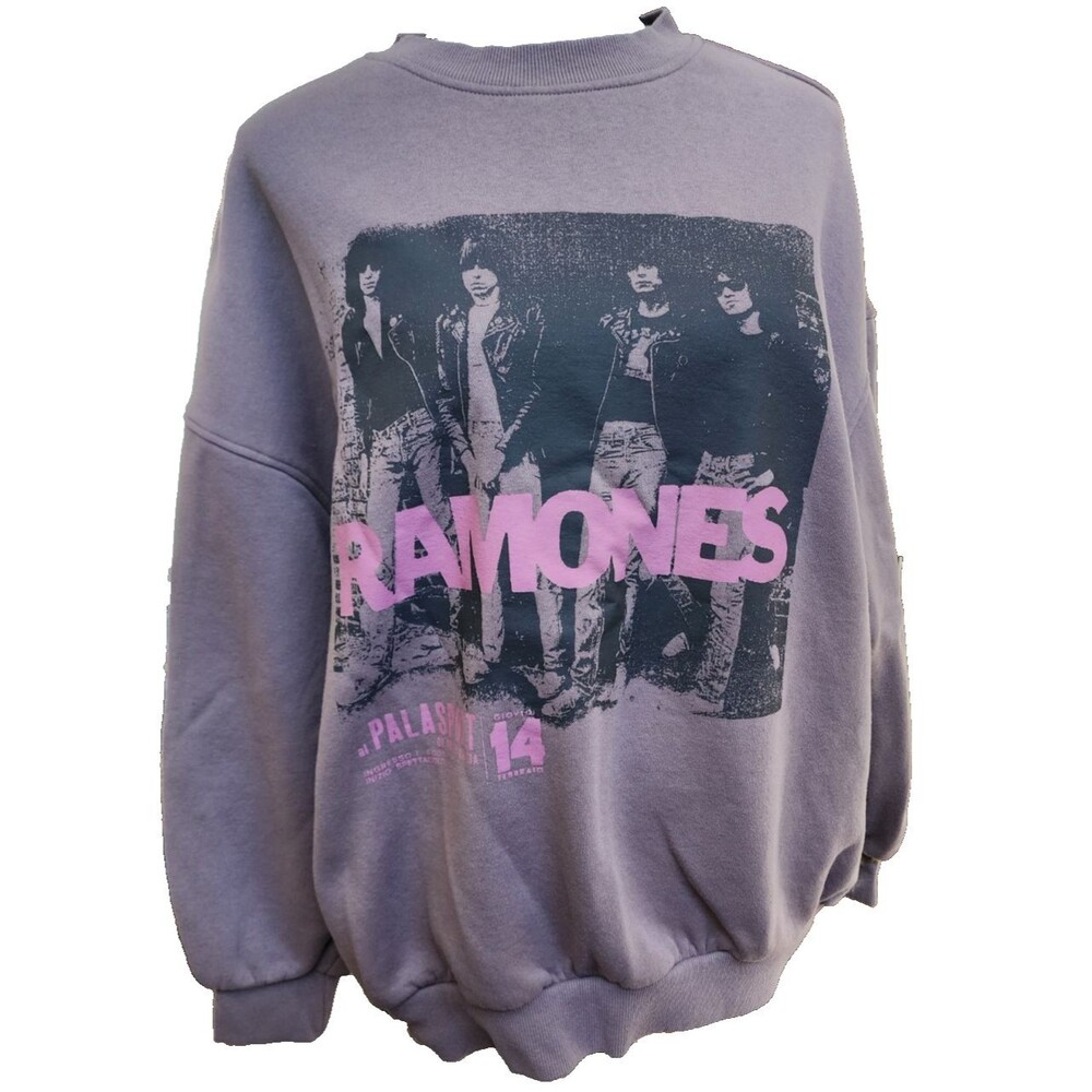 RAMONES Sweatshirt 2024 Size Small Punk Rock Dusty Rose